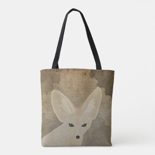 Fennec Fox Canvas tas (Achterkant)