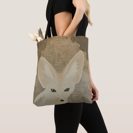 Fennec Fox Canvas tas (Dichtbij)