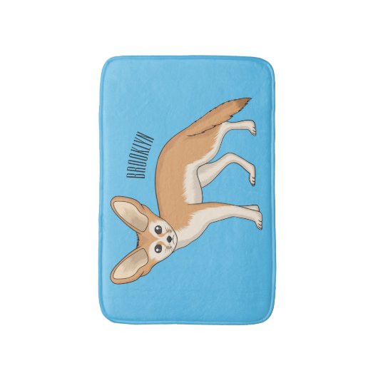 Fennec fox cartoon afbeelding badmat (Voorkant Verticaal)