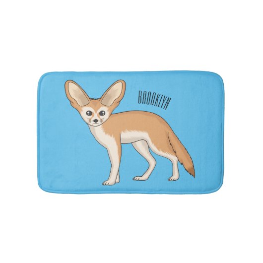 Fennec fox cartoon afbeelding badmat (Voorkant)
