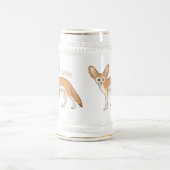Fennec fox cartoon afbeelding bierpul (Center)