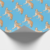 Fennec fox cartoon afbeelding cadeaupapier (Hoek)