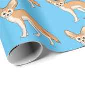 Fennec fox cartoon afbeelding cadeaupapier (Rol Hoek)