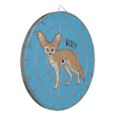 Fennec fox cartoon afbeelding dartbord (Voorkant Links)
