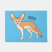 Fennec fox cartoon afbeelding deurmat (Voorkant)