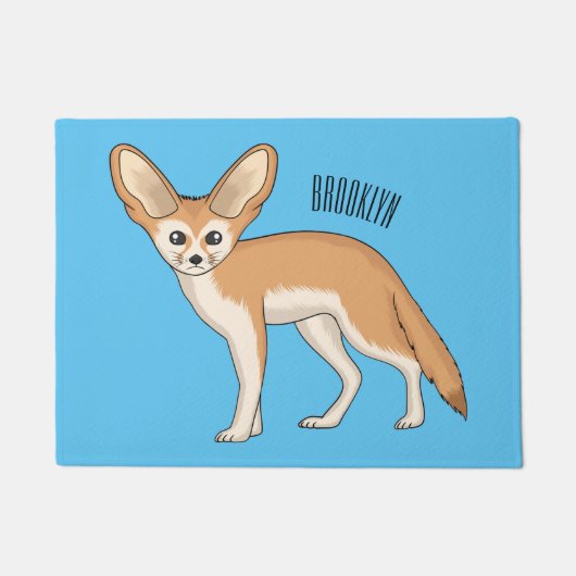 Fennec fox cartoon afbeelding deurmat (Voorkant)