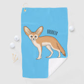 Fennec fox cartoon afbeelding golfhanddoek (Insitu)
