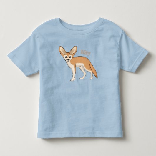 Fennec fox cartoon afbeelding kinder shirts (Voorkant)