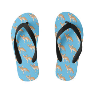 Fennec fox cartoon afbeelding kinder teenslippers