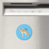 Fennec fox cartoon afbeelding magneet (Insitu (Vaatwasser))