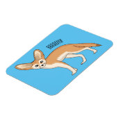 Fennec fox cartoon afbeelding magneet (Linkerzijde)