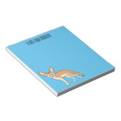 Fennec fox cartoon afbeelding notitieblok (Schuin)