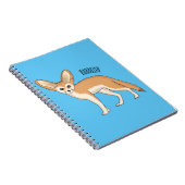 Fennec fox cartoon afbeelding notitieboek (Rechterzijde)