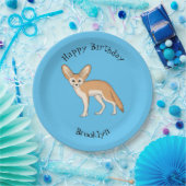 Fennec fox cartoon afbeelding papieren bordje (Feest)