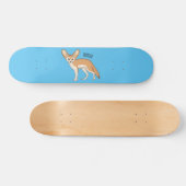 Fennec fox cartoon afbeelding persoonlijk skateboard (Horizontaal)