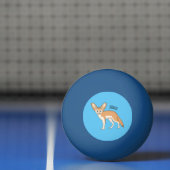 Fennec fox cartoon afbeelding pingpongbal (Net)