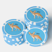 Fennec fox cartoon afbeelding poker chips (Opstapeling)