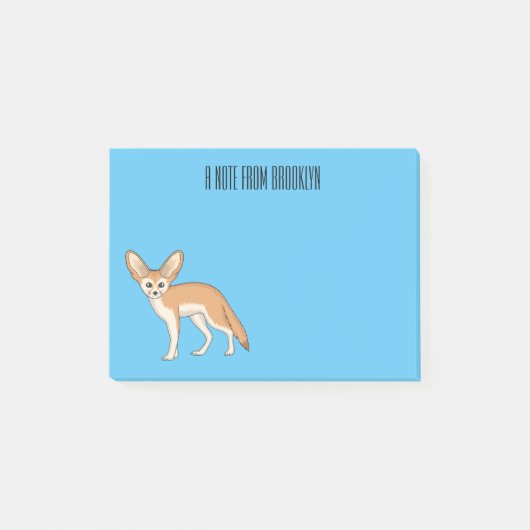 Fennec fox cartoon afbeelding post-it® notes (Voorkant)