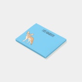 Fennec fox cartoon afbeelding post-it® notes (Schuin)