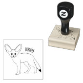Fennec fox cartoon afbeelding rubberstempel (Gestempeld)