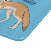 Fennec fox cartoon afbeelding snijplank (Hoek)