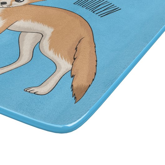 Fennec fox cartoon afbeelding snijplank (Hoek)