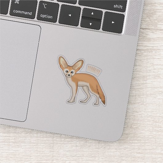 Fennec fox cartoon afbeelding sticker (Detail)