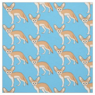 Fennec fox cartoon afbeelding stof