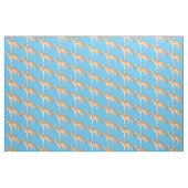 Fennec fox cartoon afbeelding stof (Fat Quarter)