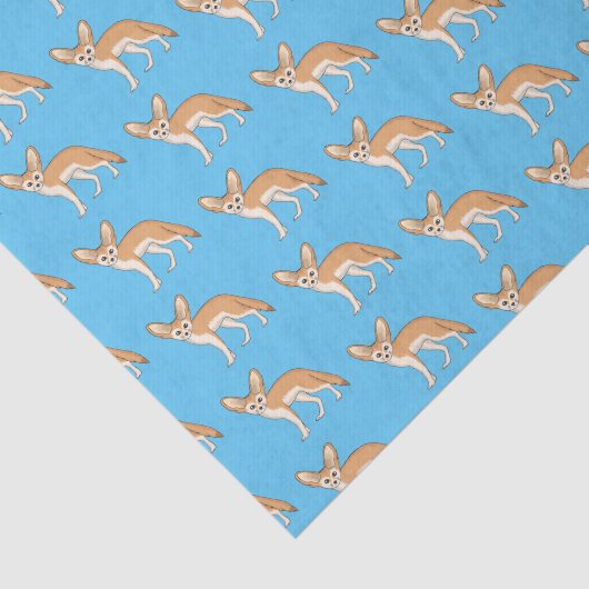 Fennec fox cartoon afbeelding tissuepapier (Detail)