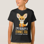 Fennec Fox Costume Girls Fox  T-shirt (Voorkant)