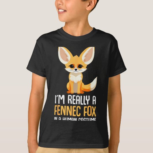 Fennec Fox Costume Girls Fox  T-shirt (Voorkant)