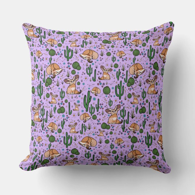 Fennec Fox Cushion Kussen (Voorkant)