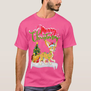 Fennec Fox Dierenvriend Xmas verlichting Fennec Fo T-shirt