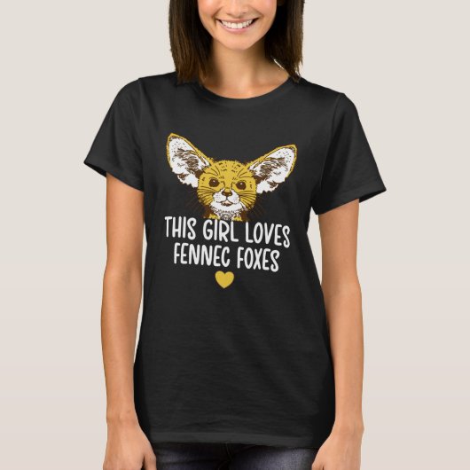 Fennec Fox Fennec Fox Girl T-shirt (Voorkant)
