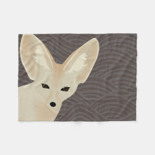 Fennec Fox Fleece Blanket