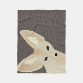 Fennec Fox Fleece Blanket (Voorkant)