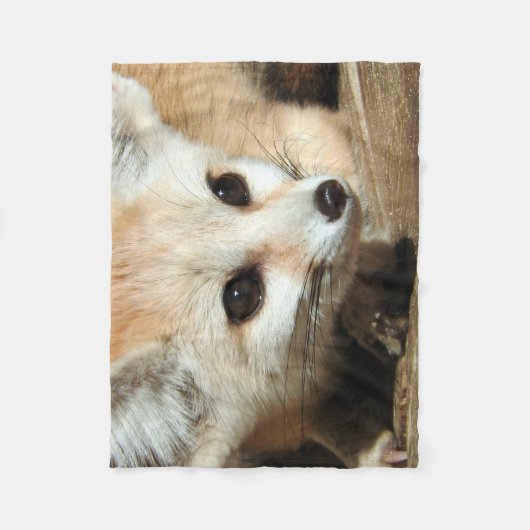 Fennec Fox Fleece Deken (Voorkant)