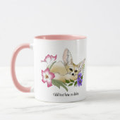 Fennec Fox Flowers Schattige Mok (Links)