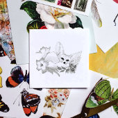 Fennec Fox Flowers Schattige Rubberstempel