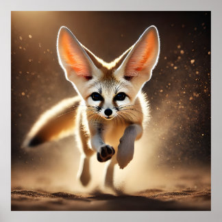 Fennec Fox gaat epische actie tegen wilde dieren a Poster