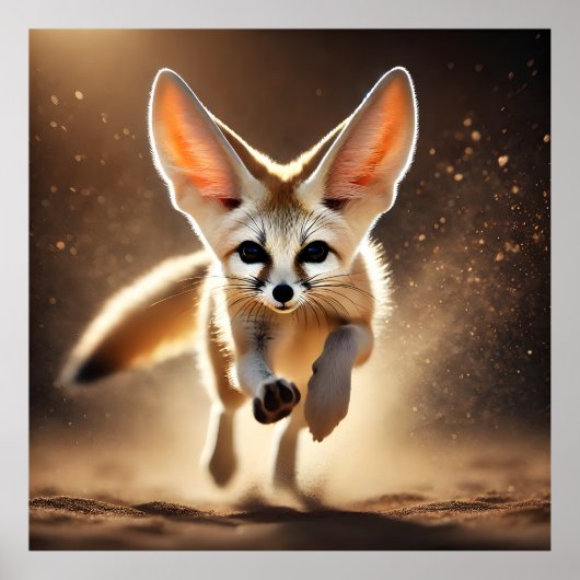 Fennec Fox gaat epische actie tegen wilde dieren a Poster (Voorkant)