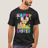 Fennec Fox Happy Paast Bunny Fennec Fox Easter S T-shirt (Voorkant)