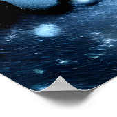 Fennec Fox in de sneeuwberg | AI Art Poster (Hoek)