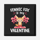 Fennec Fox is mijn Valentijn Happy Valentine's Day Magneet (Voorkant)