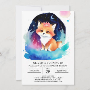 Fennec Fox Kids Birthday Bash Kaart