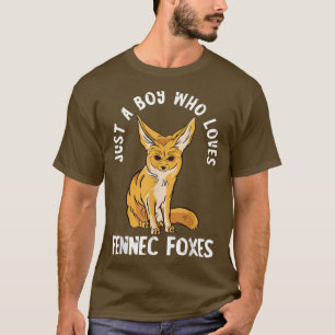 Fennec Fox Lover Angry, een jongen die van woestij T-shirt
