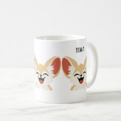 Fennec Fox Mug, Funny Fennec Fox Gift Koffiemok (Voorkant rechts)