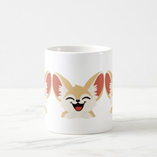 Fennec Fox Mug, Funny Fennec Fox Gift Koffiemok (Center)