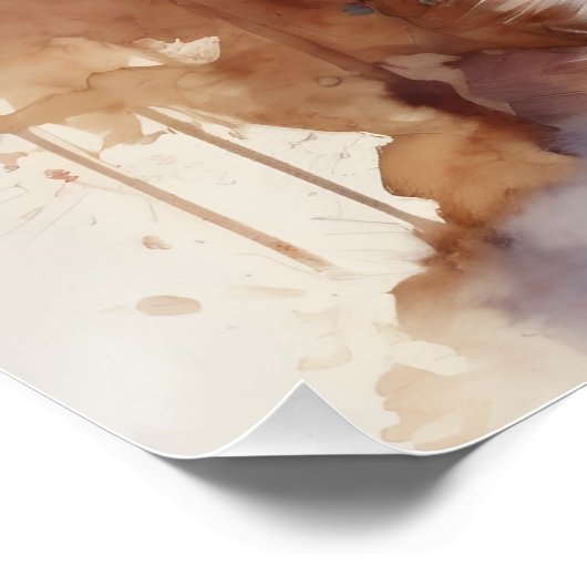 Fennec Fox no 2 Glanzend Poster (Hoek)